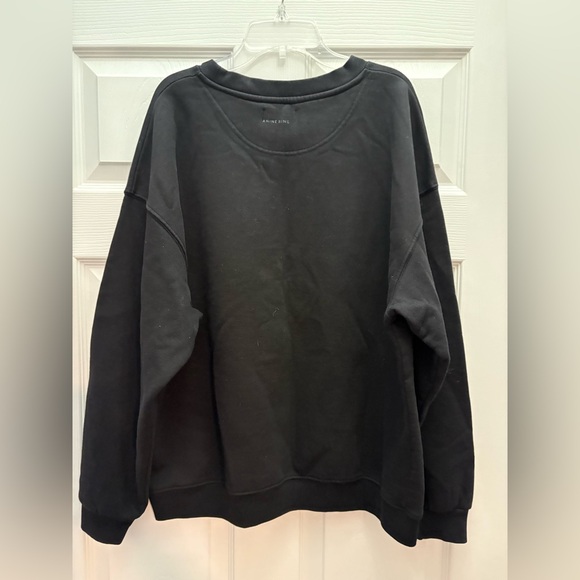 Anine Bing TIGER SWEATSHIRT CHENILLE IN BLACK New with Tags! - Picture 13 of 14